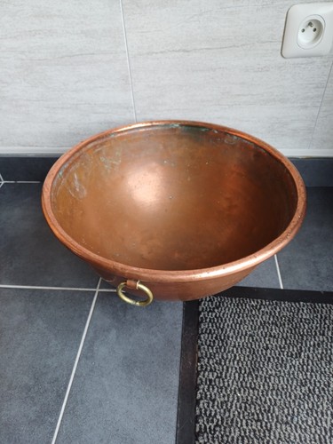 Bassine cul poule cuivre - bassine,